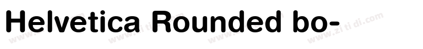 Helvetica Rounded bo字体转换
